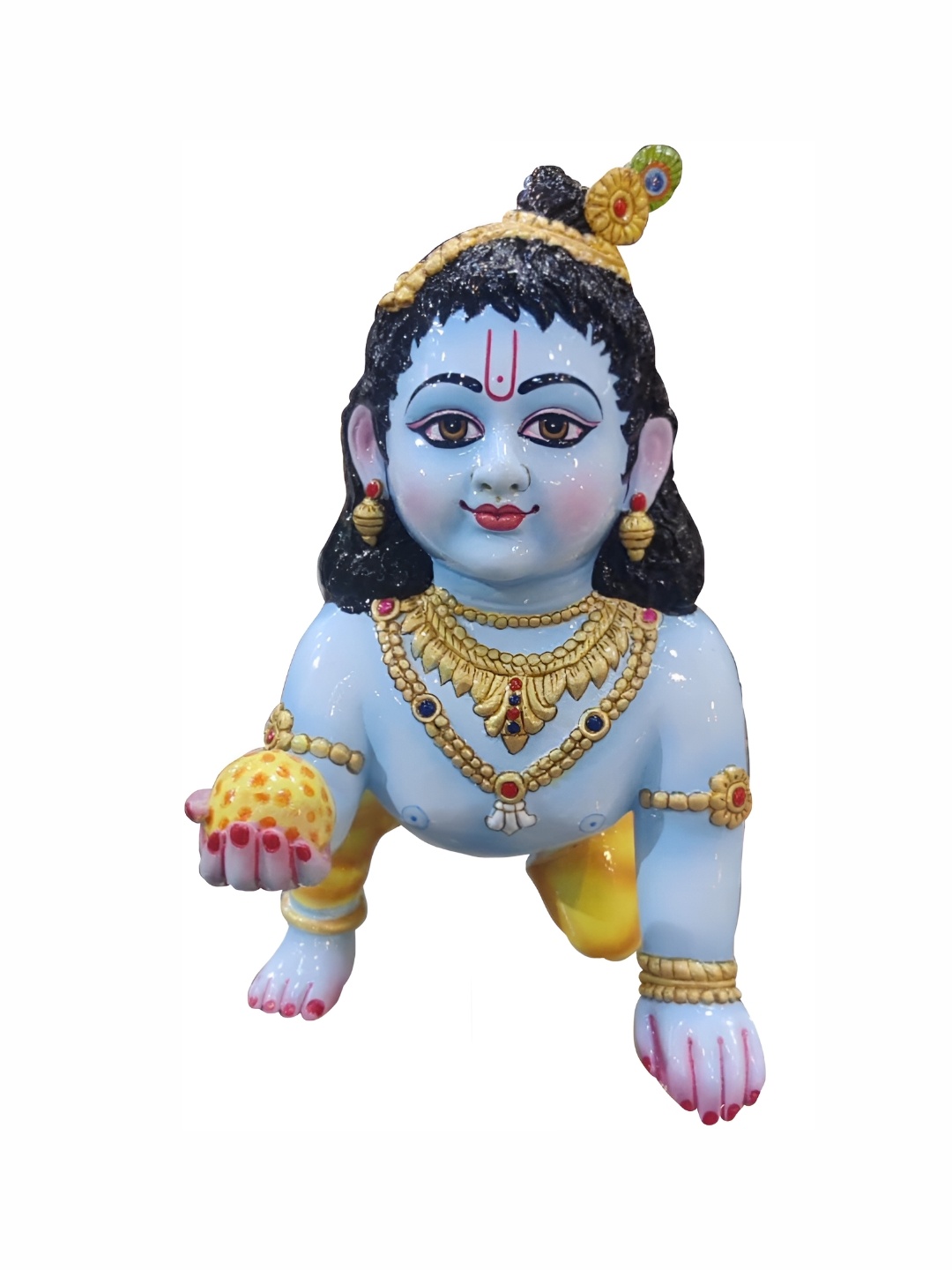 

krishnagallery1 Blue & Black Religious Idol Showpiece