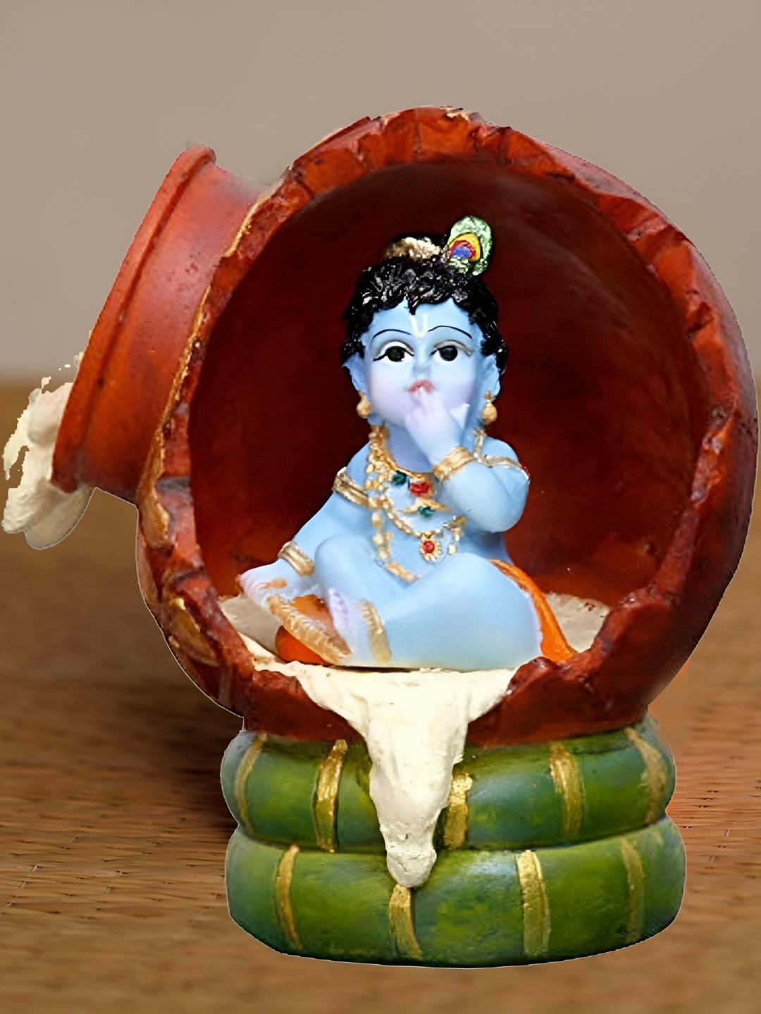 

krishnagallery1 Brown & Blue Marble Religious Showpiece