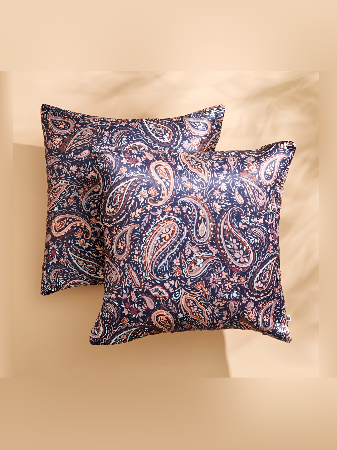 

Home Centre Blue & Red 2 Pieces Ethnic Motifs Square Cushion Covers