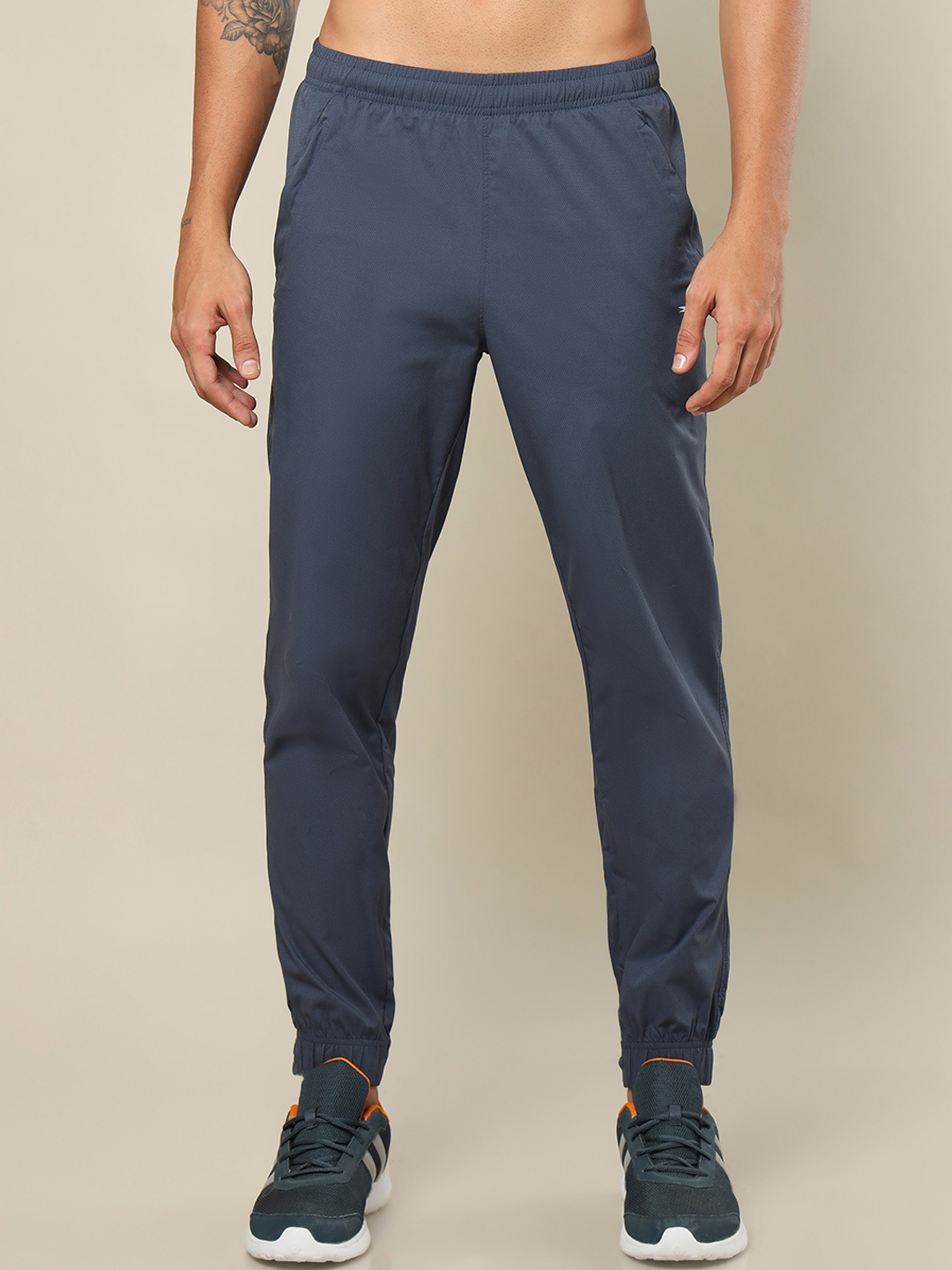

Technosport SS24 Men Active Slim Fit Joggers with Rapid Dry Technology, Grey