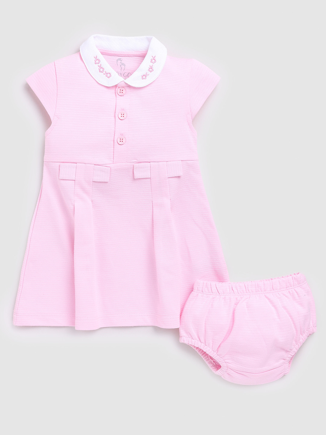 

BABY GO Peter Pan Collar A-Line Dress, Pink