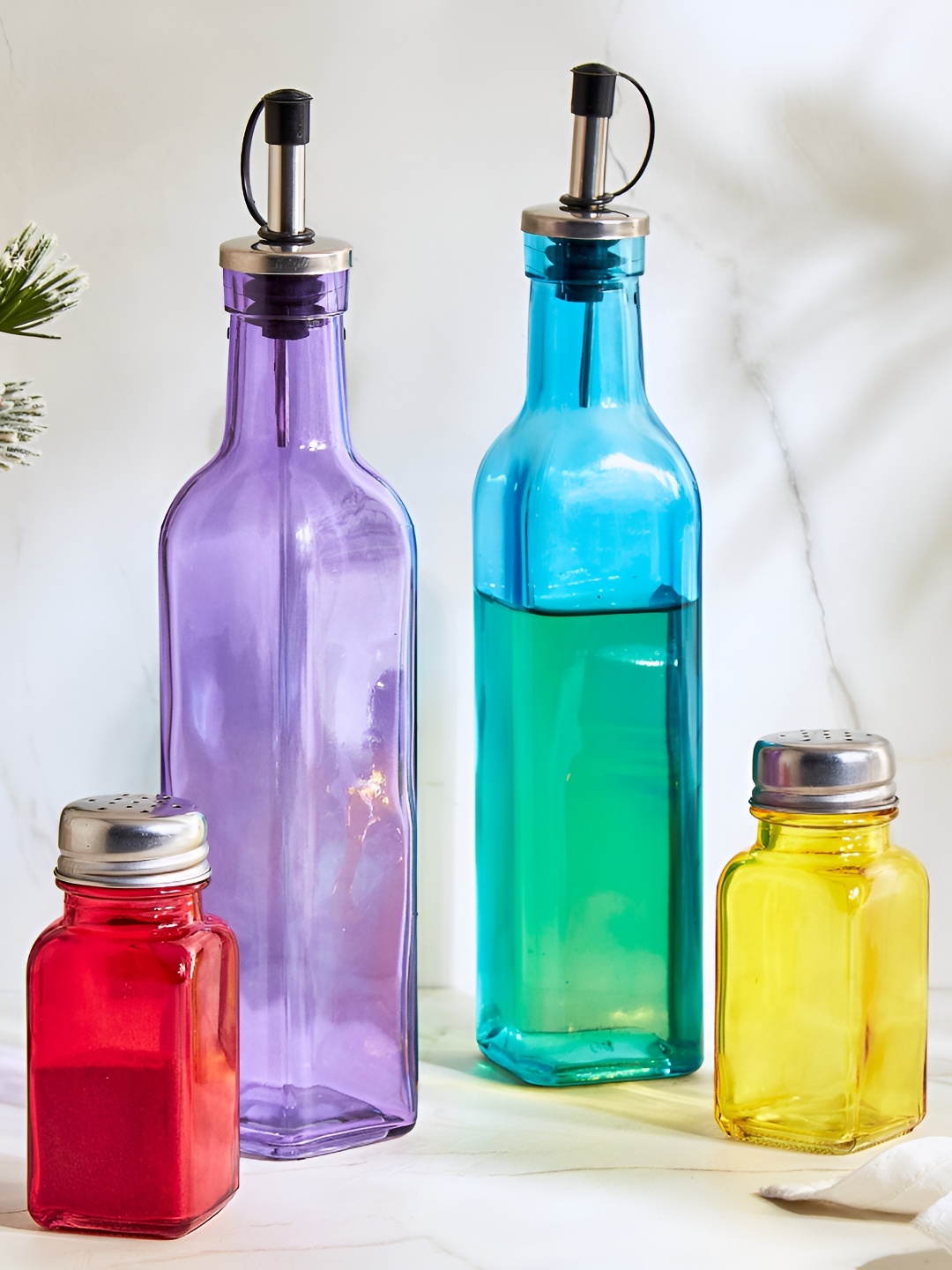 

Home Centre Corsica Medika Blue & Red 4 Pieces Glass Oil Dispenser