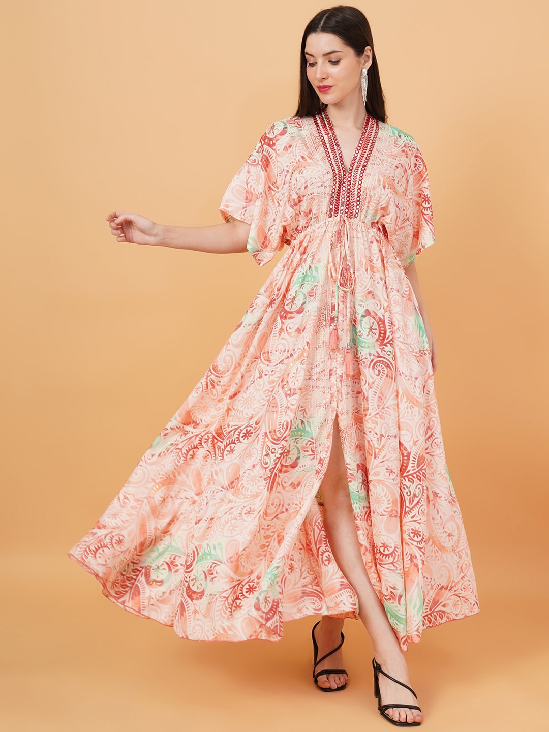 

IX IMPRESSION Floral Print Maxi Dress, Pink