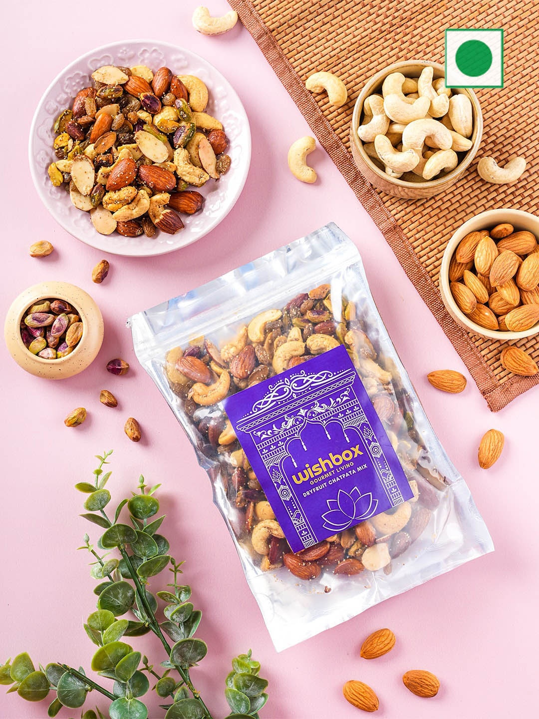 

Wishbox Dryfruit Chatpata Mix- 500 gms, Brown