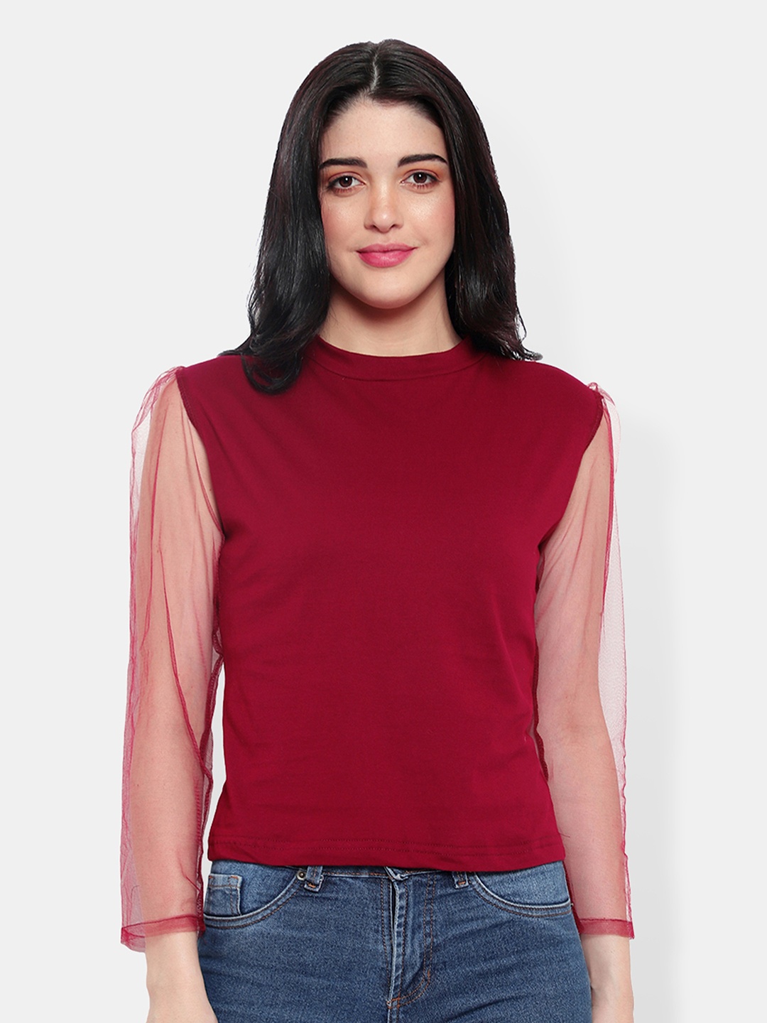 

Be You Cotton Top, Maroon