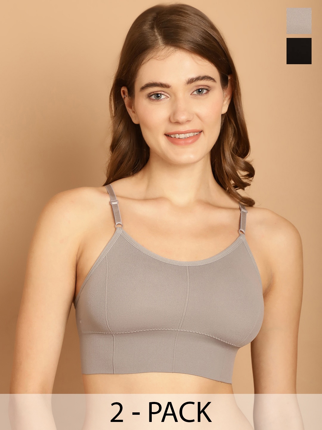 

Friskers Pack Of 2 Lingerie Set, Grey