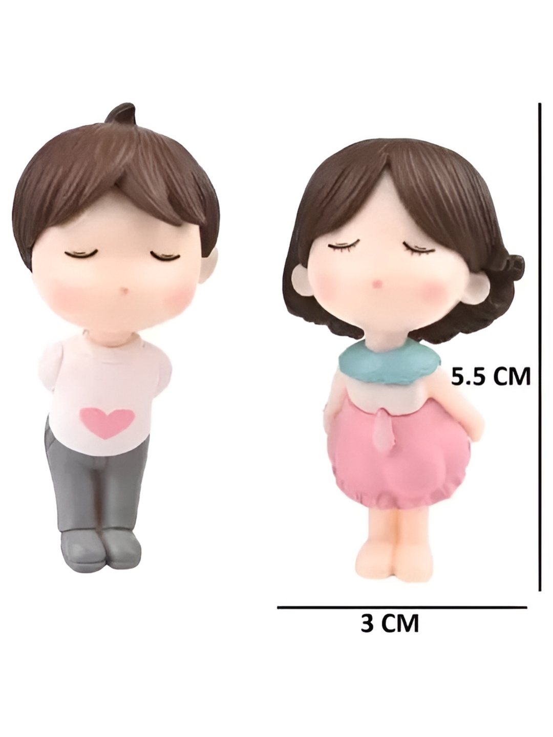 

Sigaram White 2 Pieces Couple Figurine Miniature Showpieces