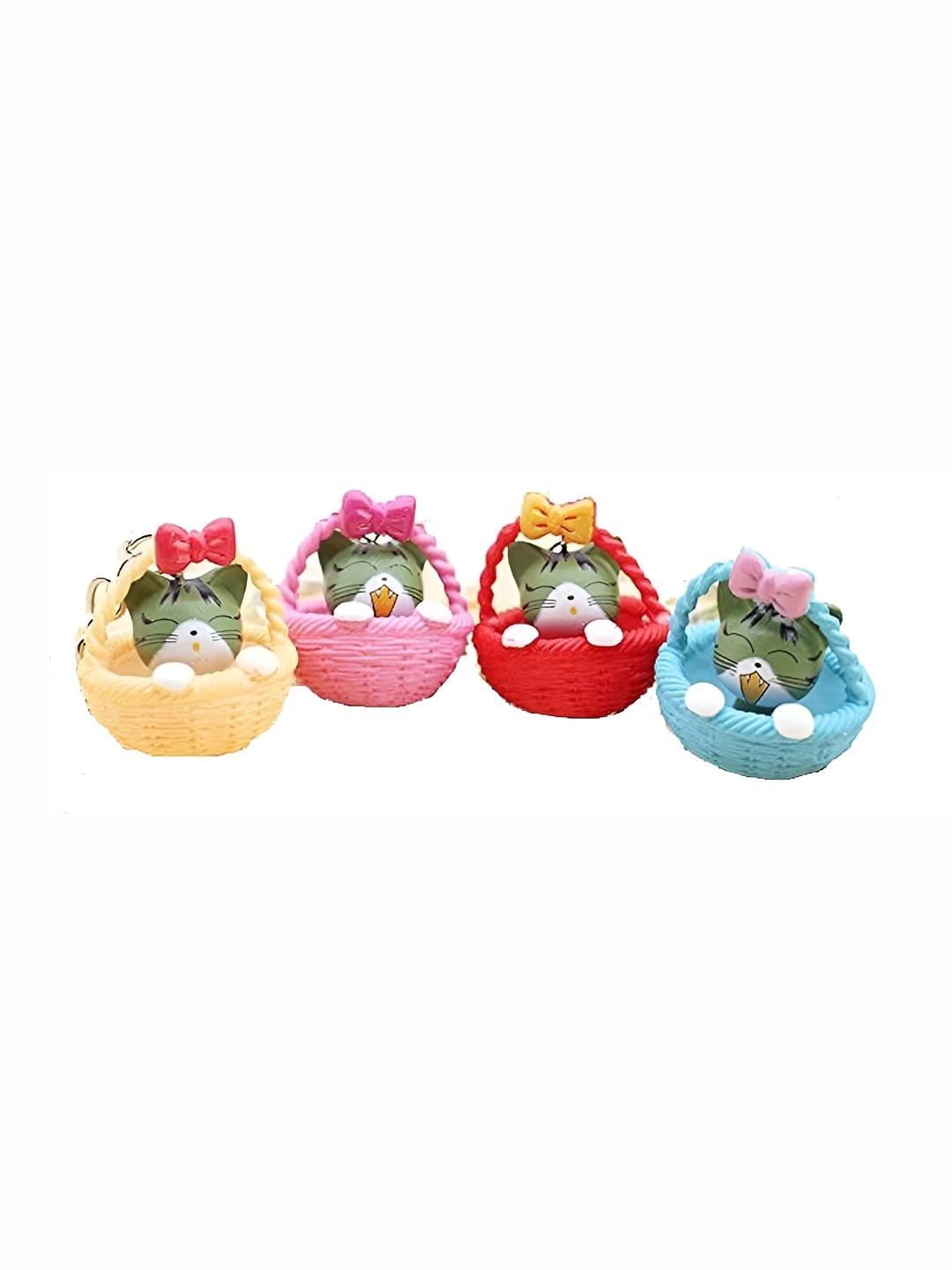 

Sigaram Red 4 Pieces Kitten In Basket Figurine Showpieces