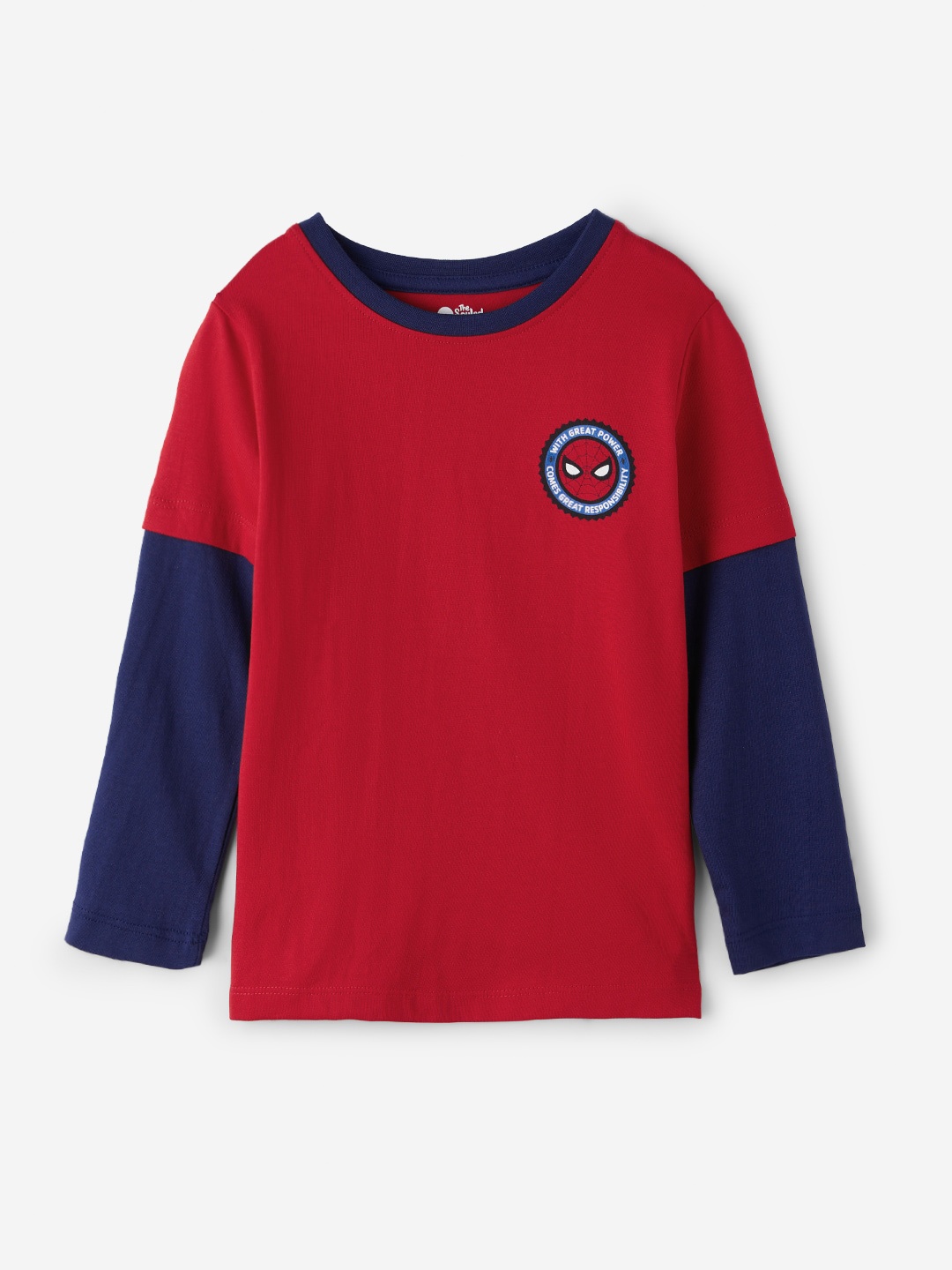 

The Souled Store Boys Round Neck Cotton T-shirt, Red