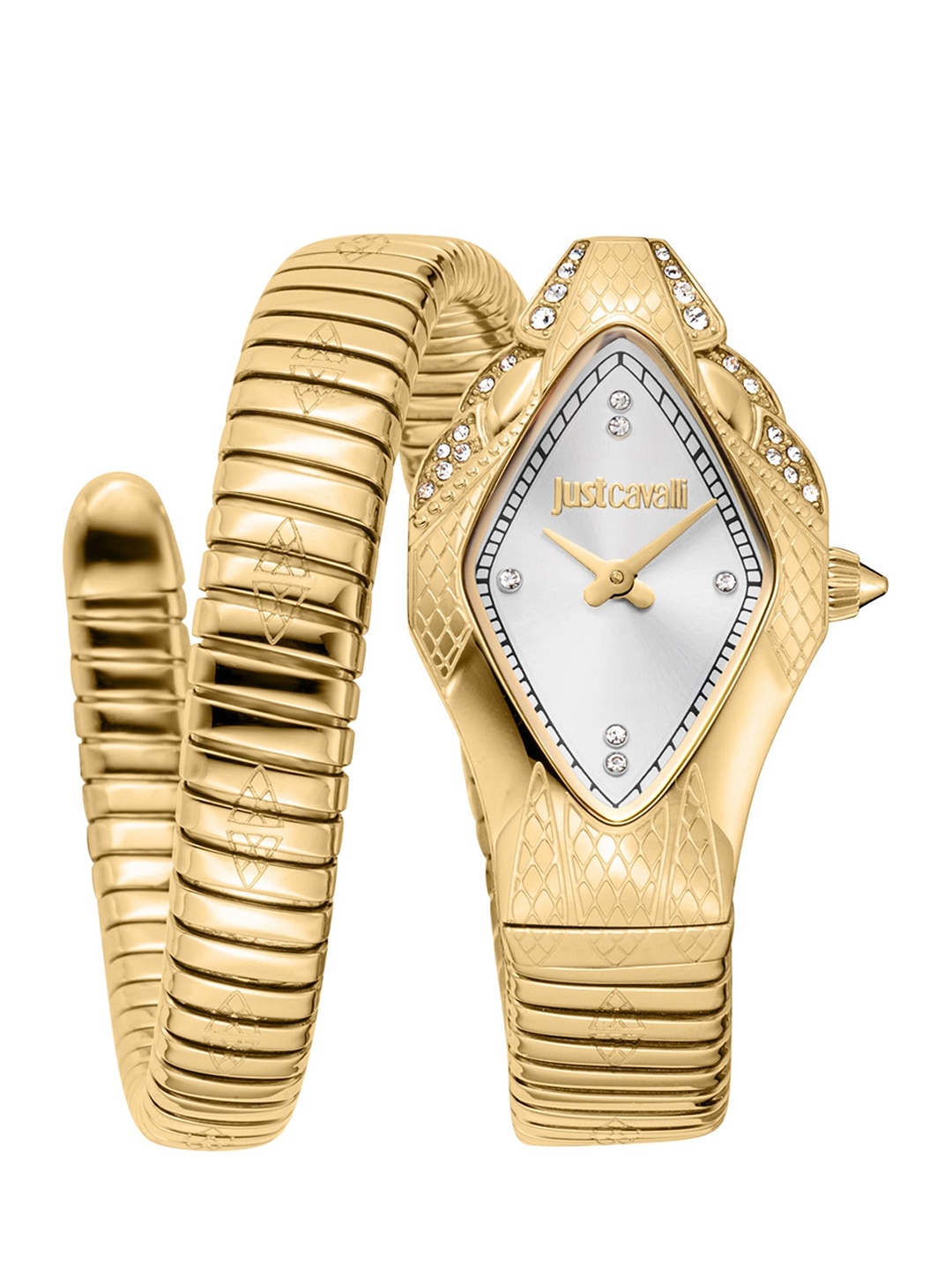 

Just Cavalli Women Wrap Around Straps Analogue Automatic Watch JC1L306M0035, Gold