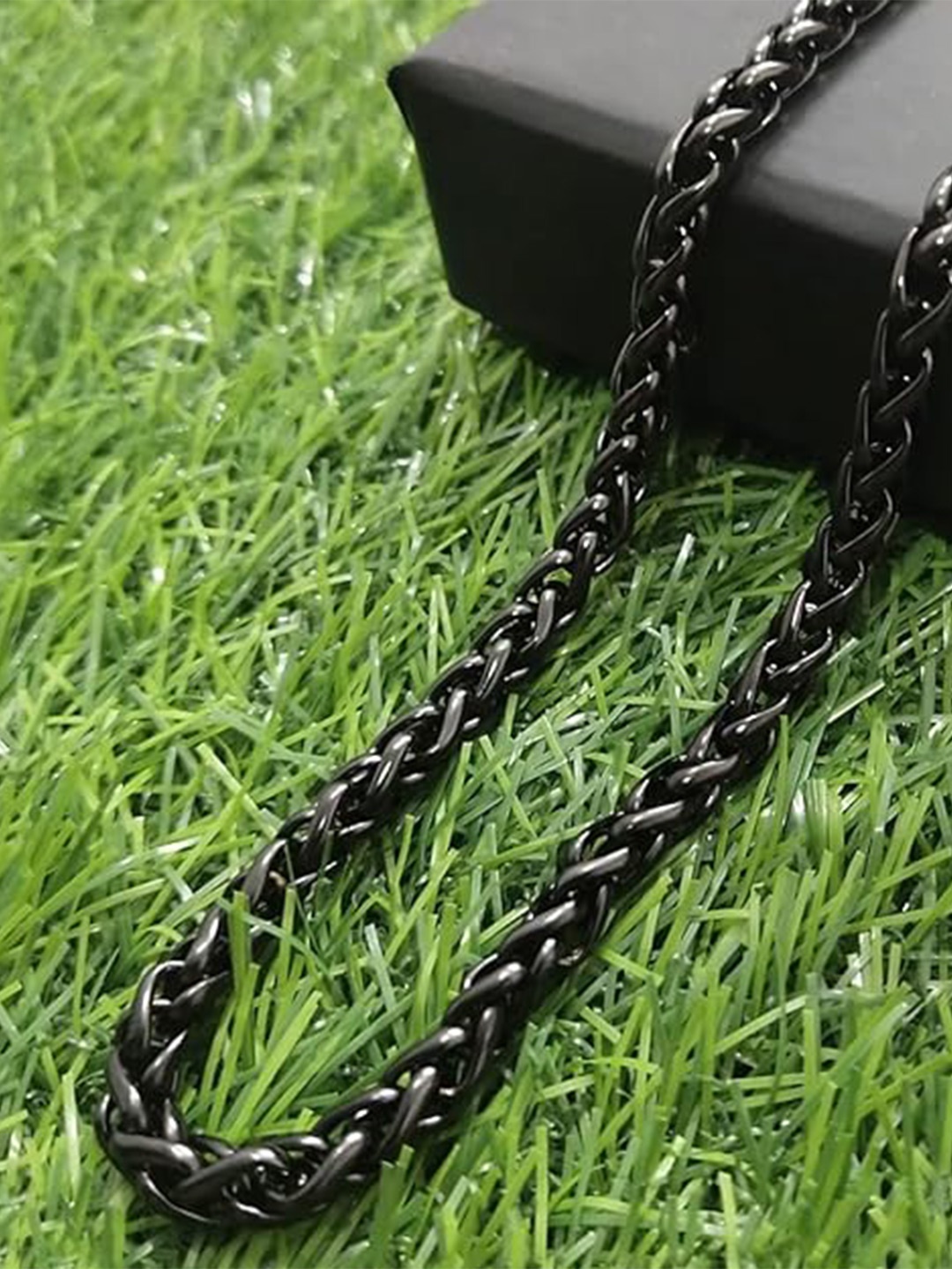 

MEENAZ Men Stainless Steel Silver-Plated Chain