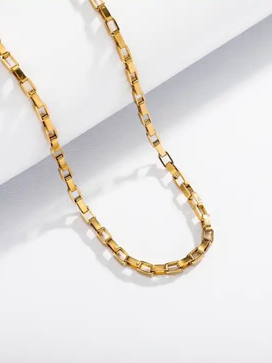 

MEENAZ Men Gold Plated Stainless Steel Chain