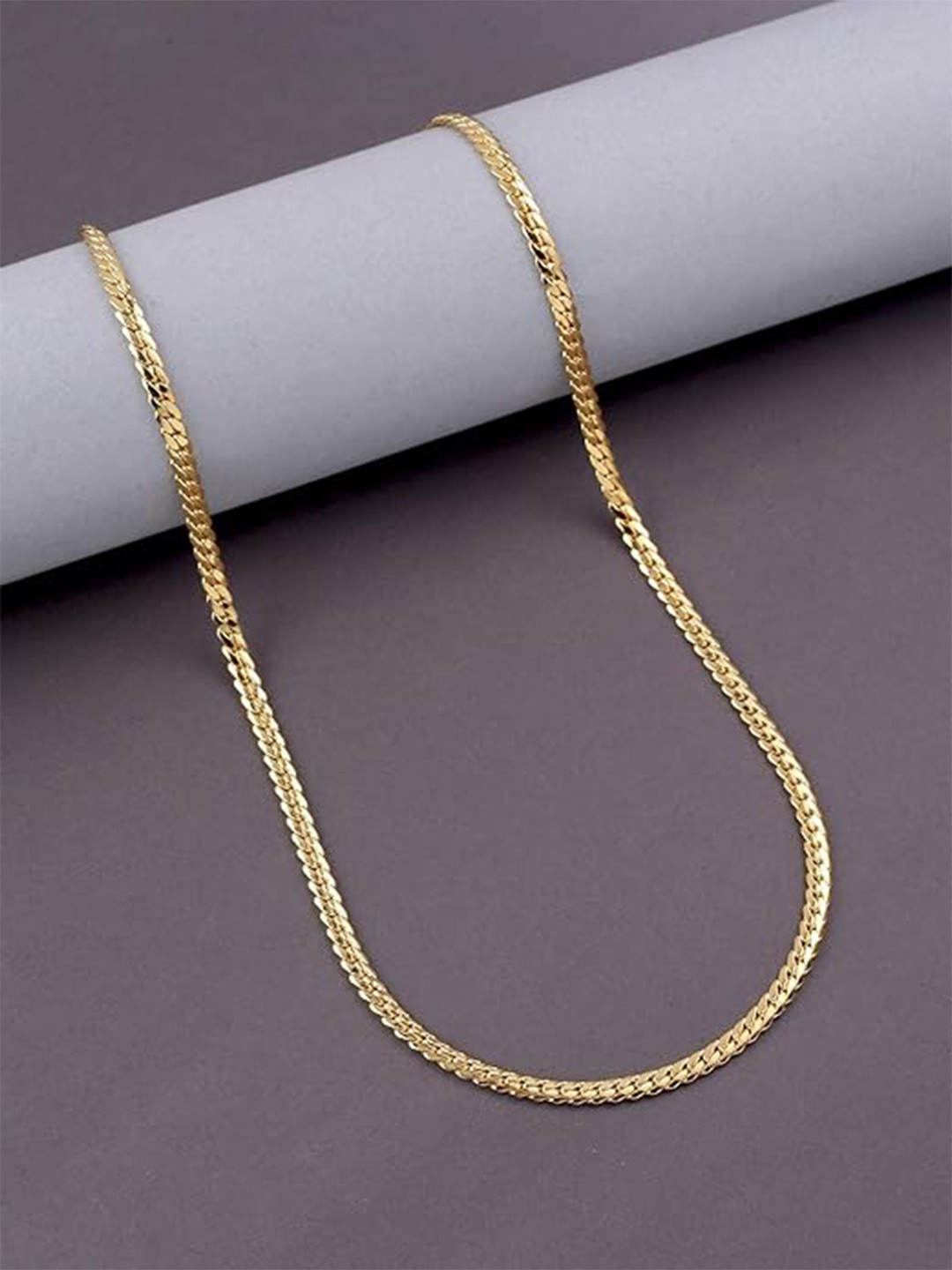 

MEENAZ Men Stainless Steel Gold-Plated Chain