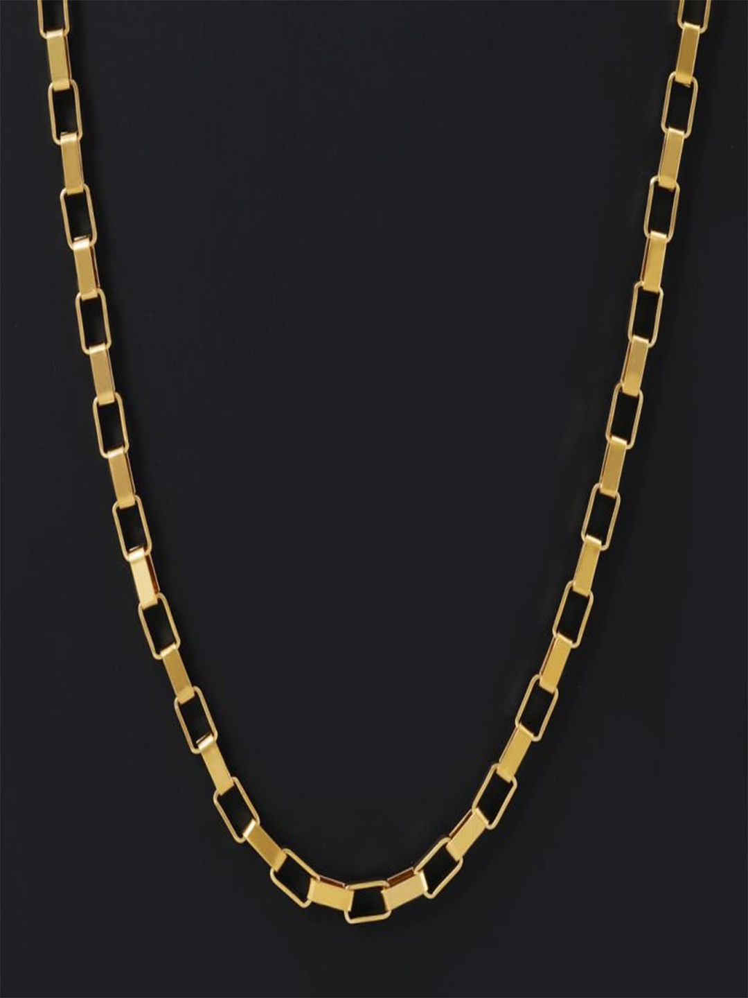 

MEENAZ Men Gold Plated Stainless Steel Chain