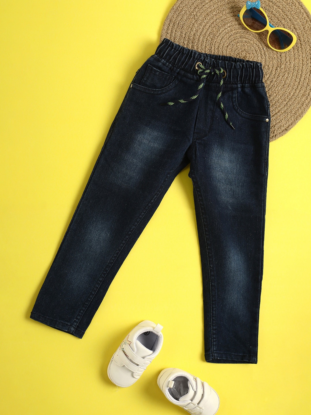 

V-Mart Boys Light Fade Cotton Jeans, Blue