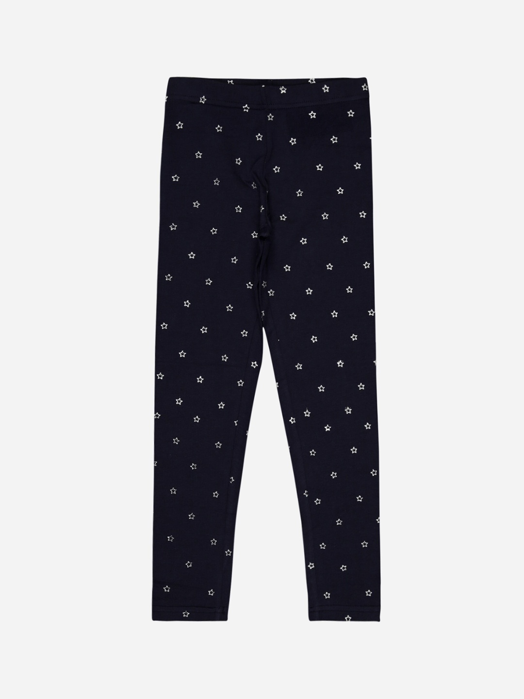 

Bodycare Girls Geometric Printed Cotton Ankle Length Leggings, Navy blue