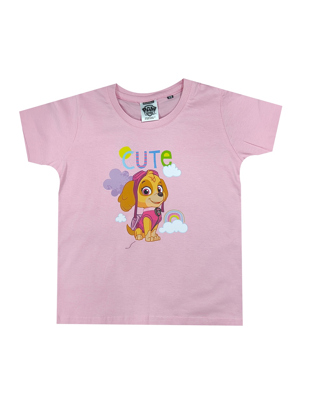 

shopbloom Kids Graphic Printed Cotton T-shirt, Pink