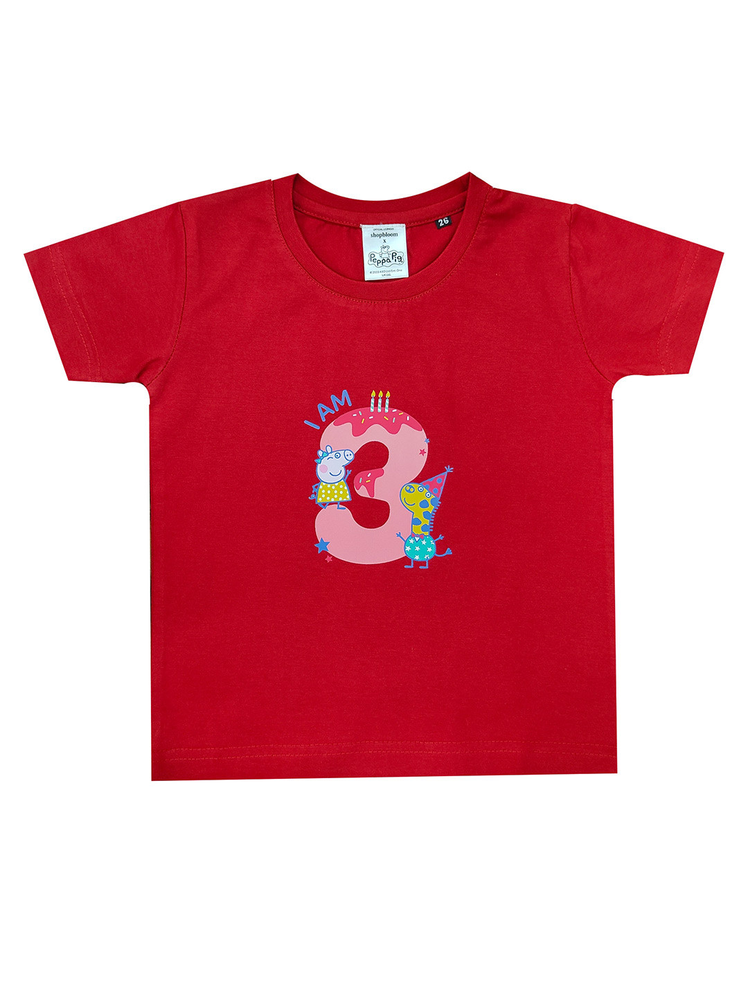

shopbloom Graphic Printed Cotton T-shirt, Red