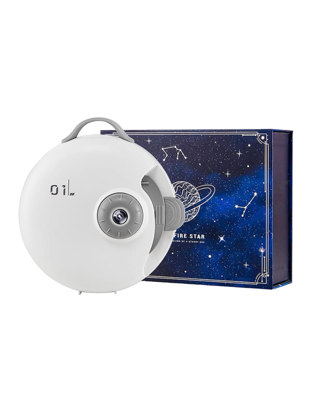 

NYRWANA White & Grey Multi Galaxy Projector Table Lamp