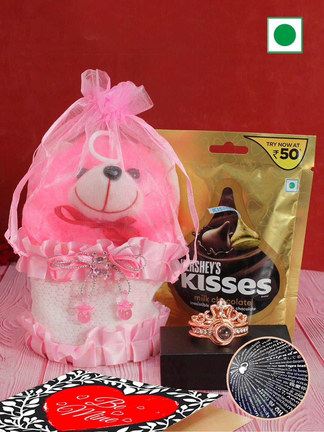 

TIED RIBBONS Chocolate Gift Hamper, Pink