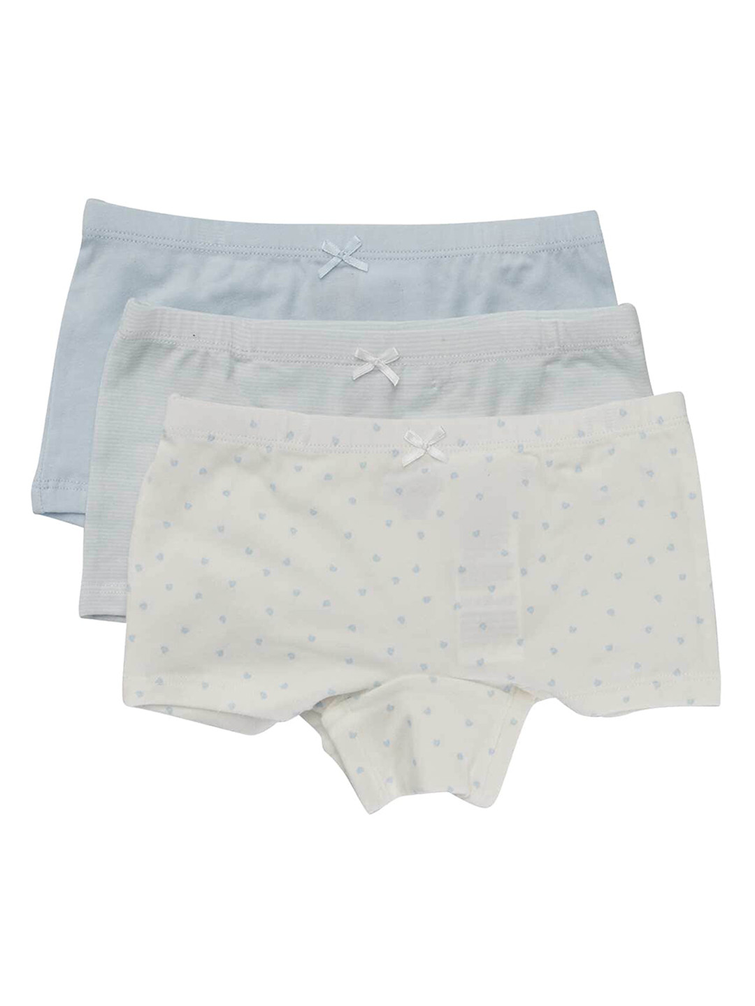 

KIABI Girls Pack Of 3 Printed Boy Short Briefs ACT42BLUE_W23, Blue