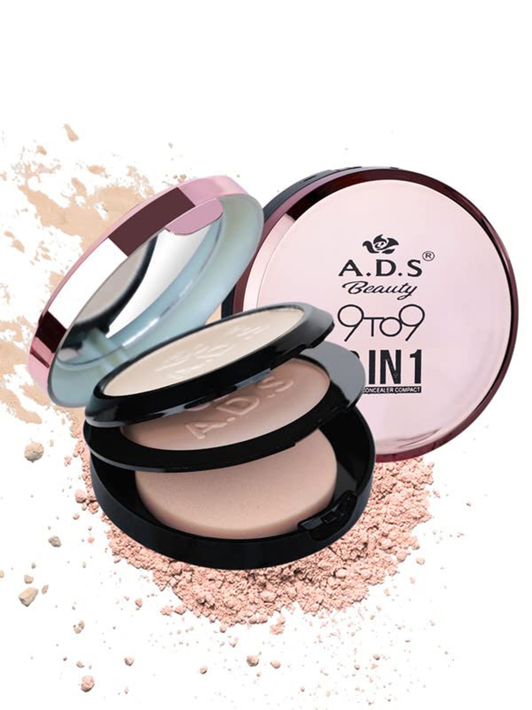 

Adbeni Beauty 9To9 2-In-1Primer Concealer Compact Powder - 15g - Beige