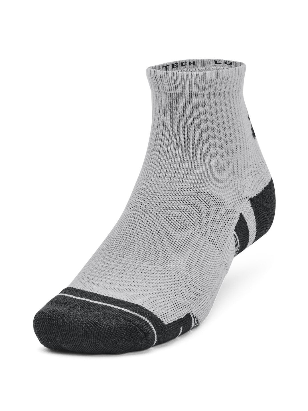

UNDER ARMOUR Pack of 3 Performance Tech 3 Quarter Above Ankle Socks, Grey