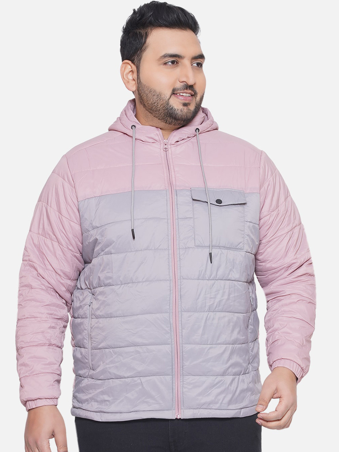 

Santonio Colourblocked Lightweight Puffer Jacket, Pink