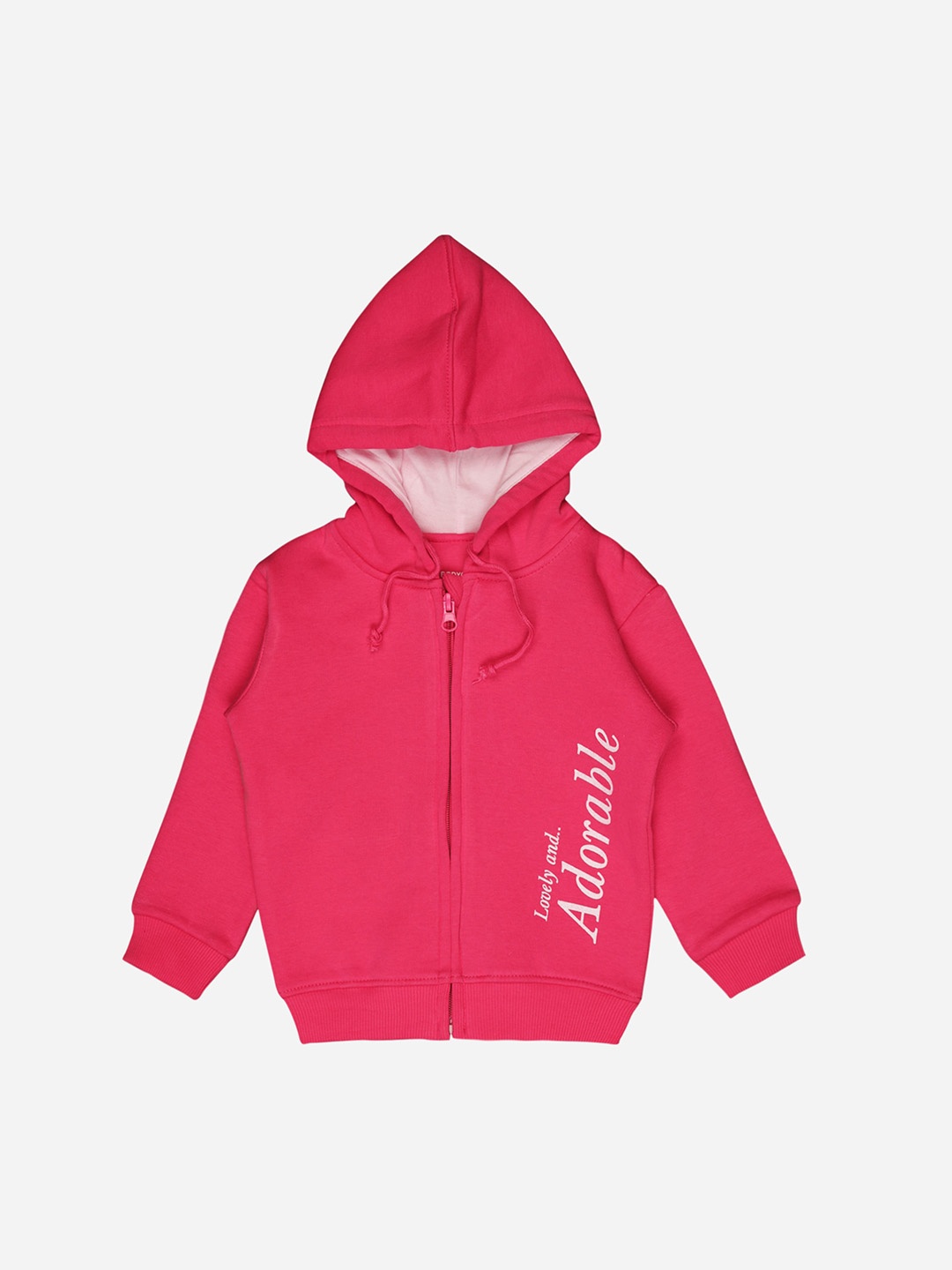 

Bodycare Girls Fleece Lightweight Bomber Jacket, Fuchsia