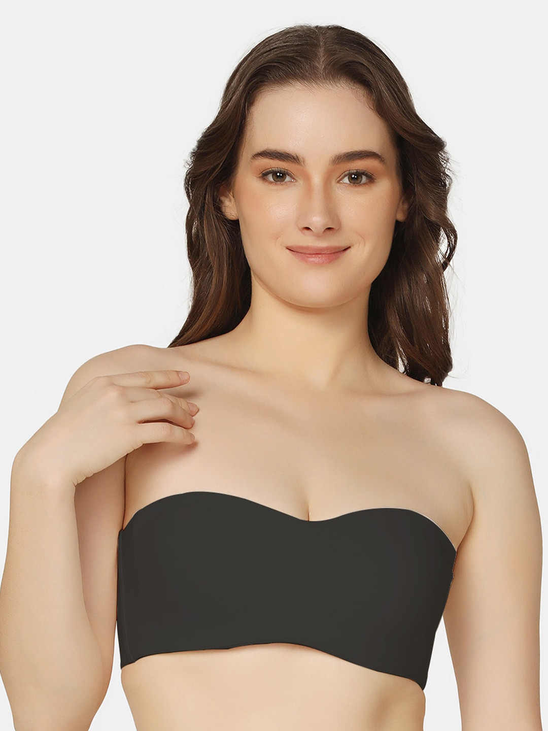 

Curvy Love Medium Coverage Lightly Padded Balconette Bra With All Day Comfort, Black