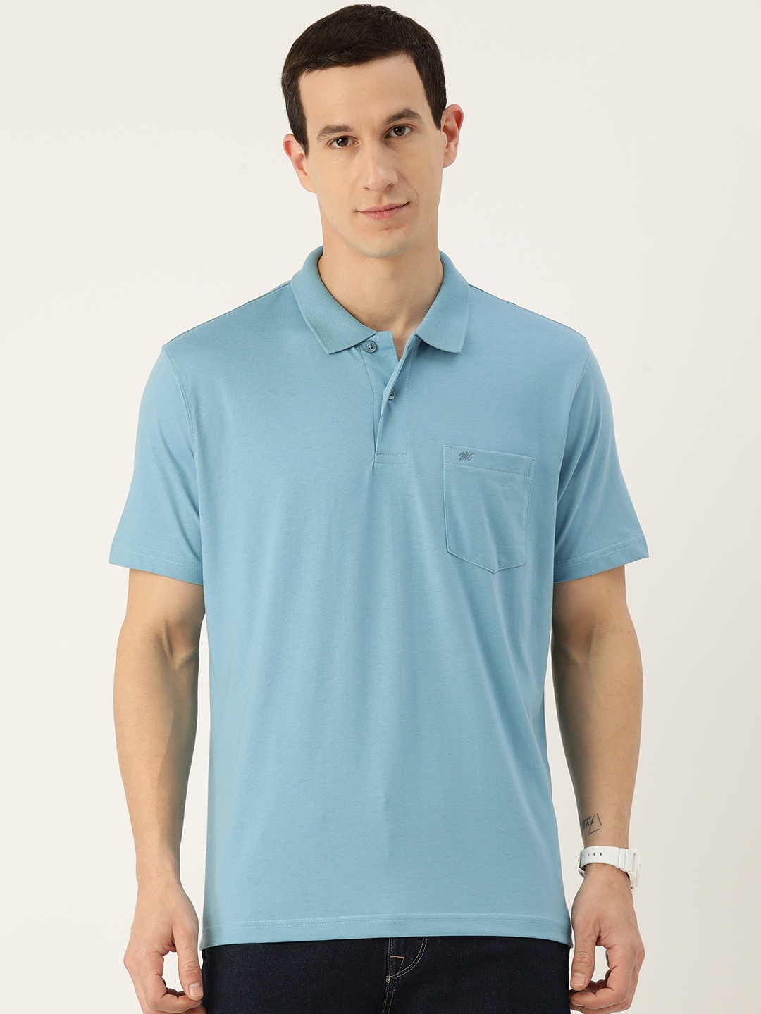 

Monte Carlo Polo Collar T-shirt, Blue