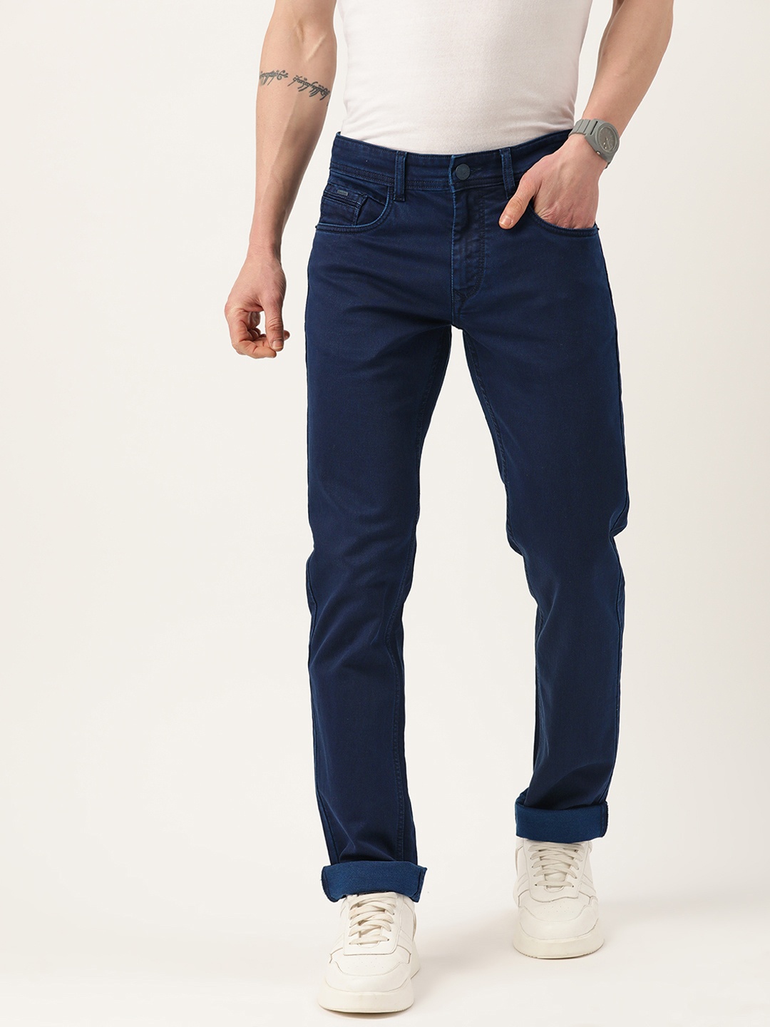

Monte Carlo Men Slim Fit Stretchable Jeans, Navy blue