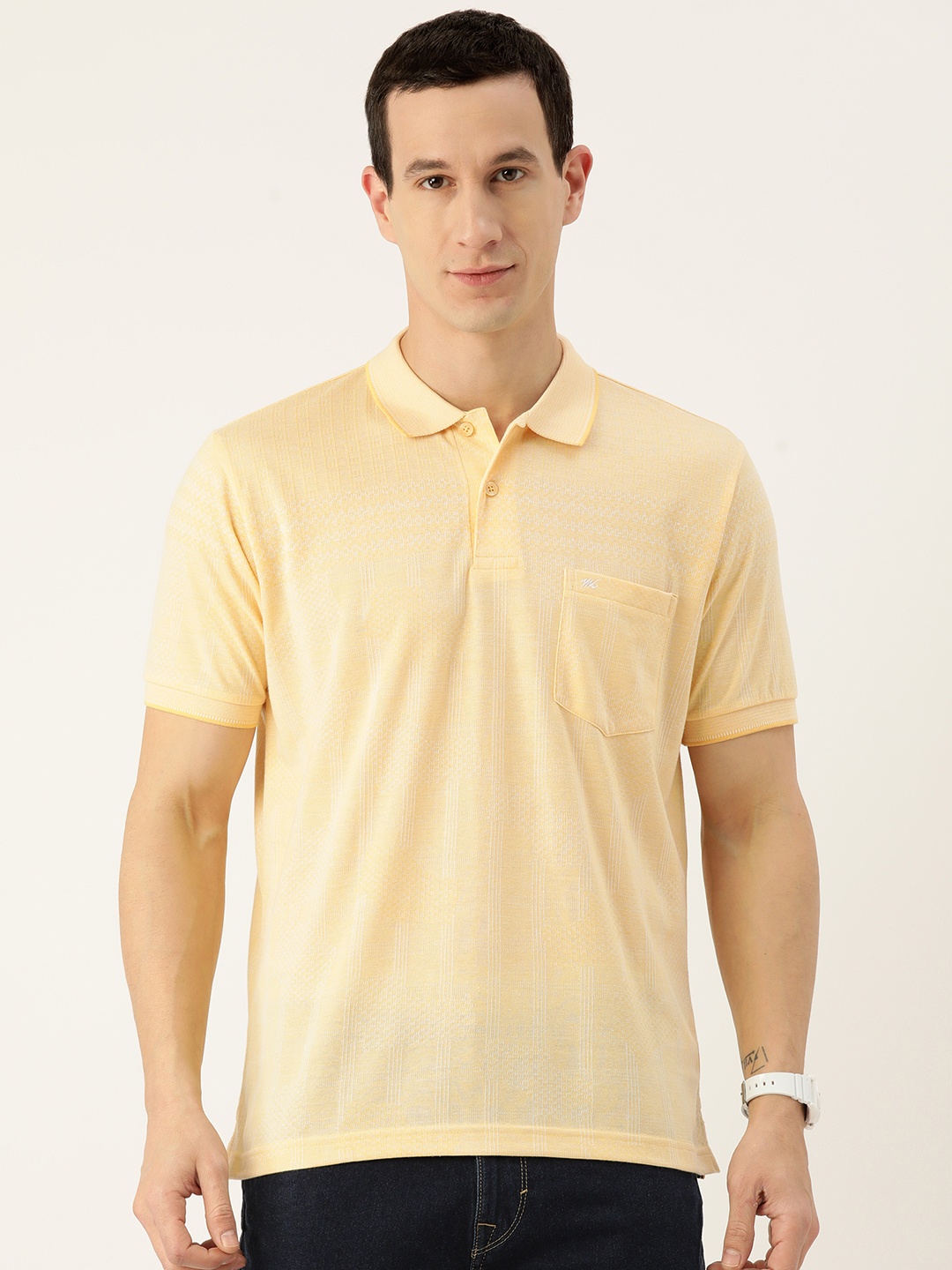 

Monte Carlo Polo Collar T-shirt, Yellow
