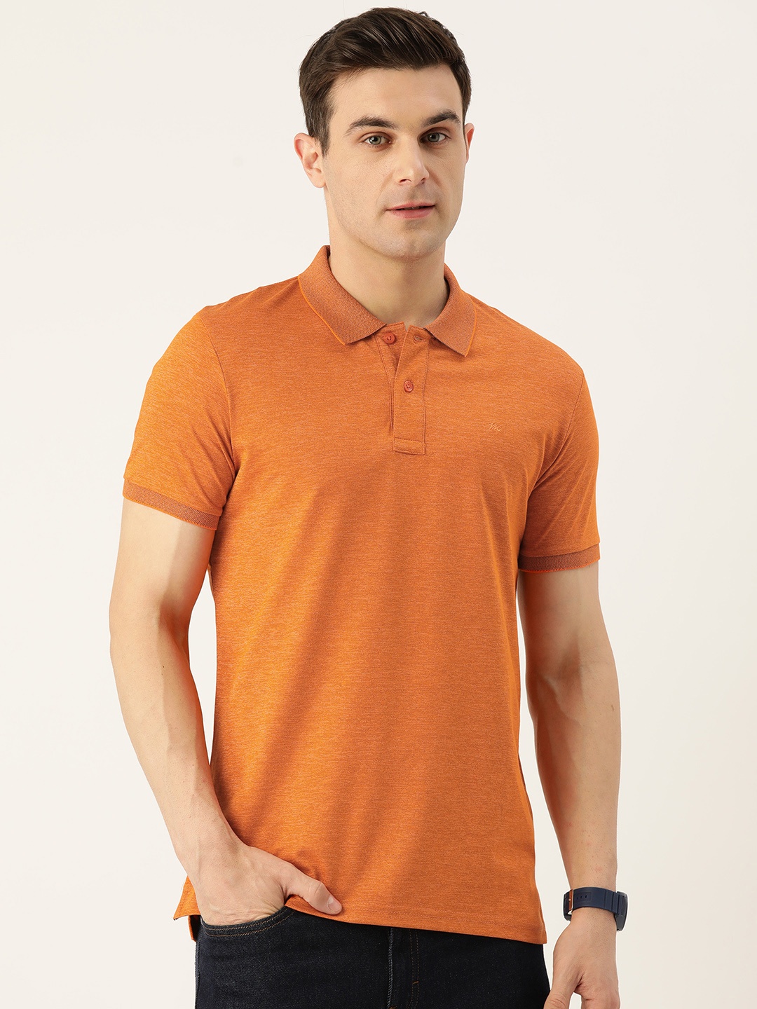 

Monte Carlo Polo Collar T-shirt, Orange