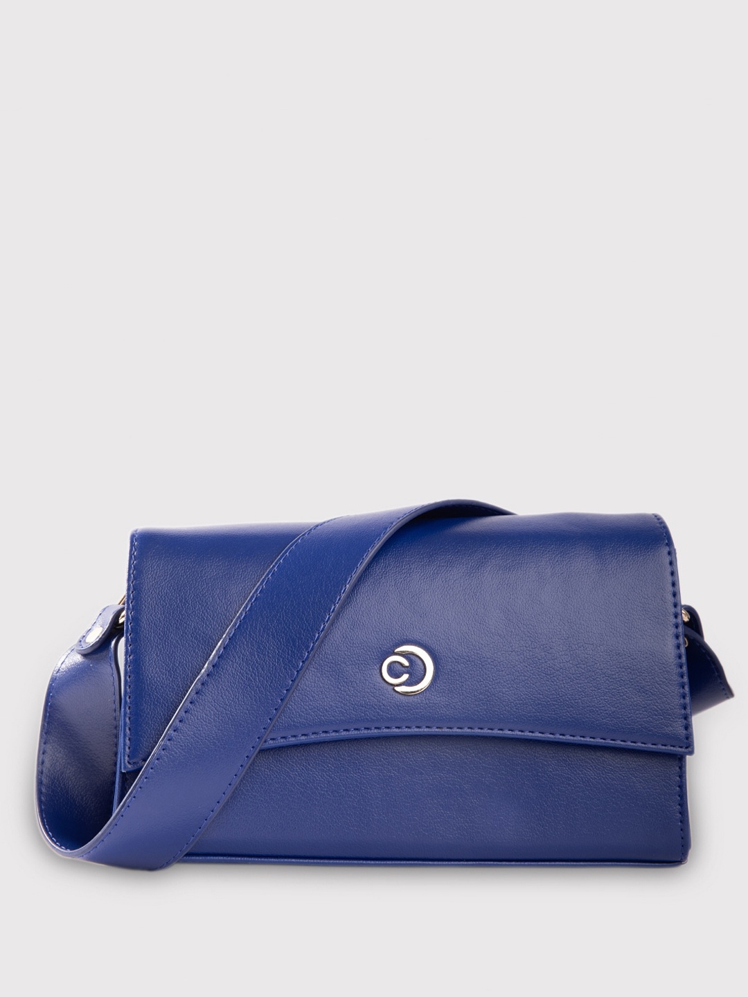 

Caprese PU Structured Sling Bag, Blue