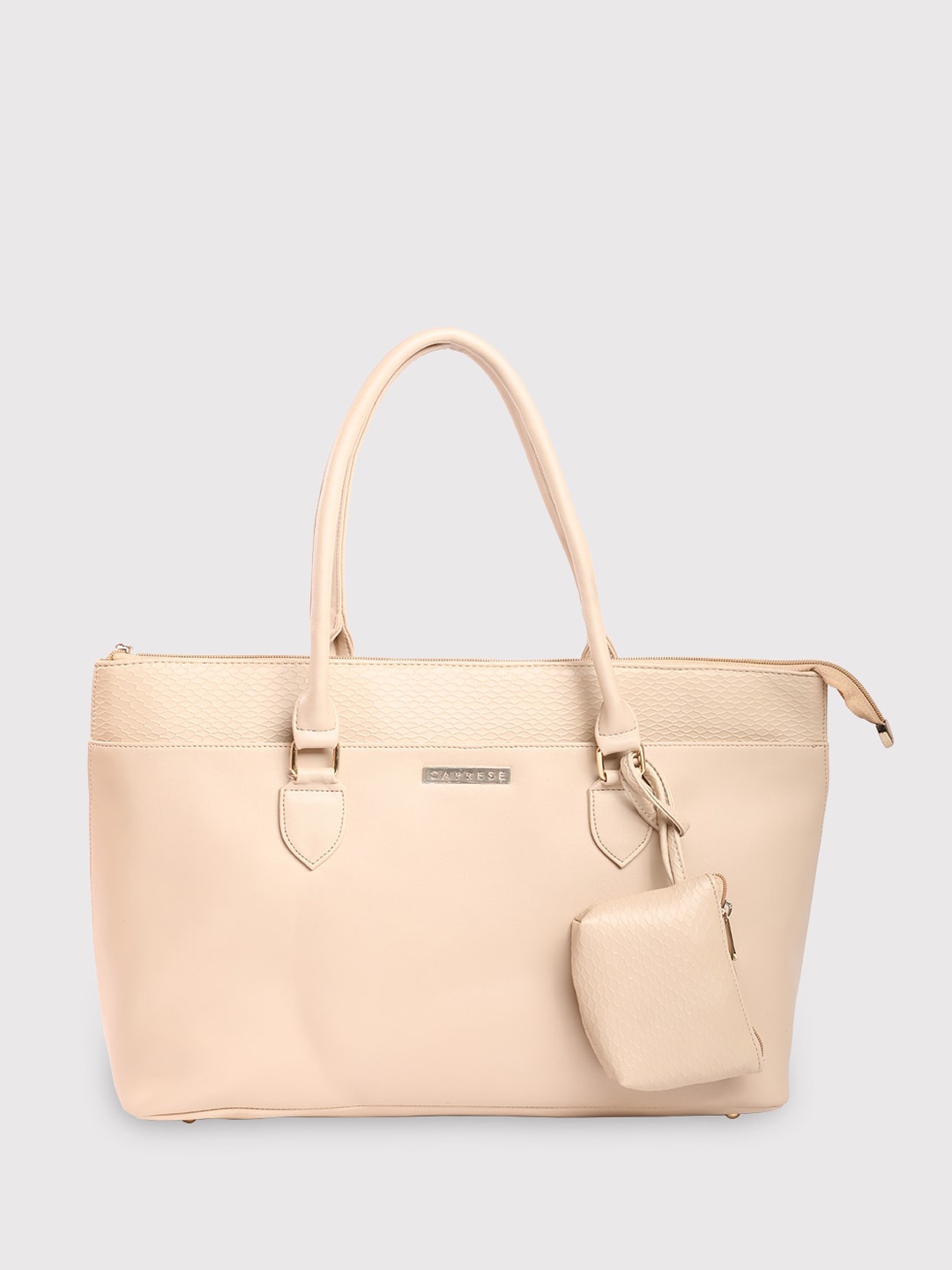 

Caprese PU Structured Handheld Bag, Beige