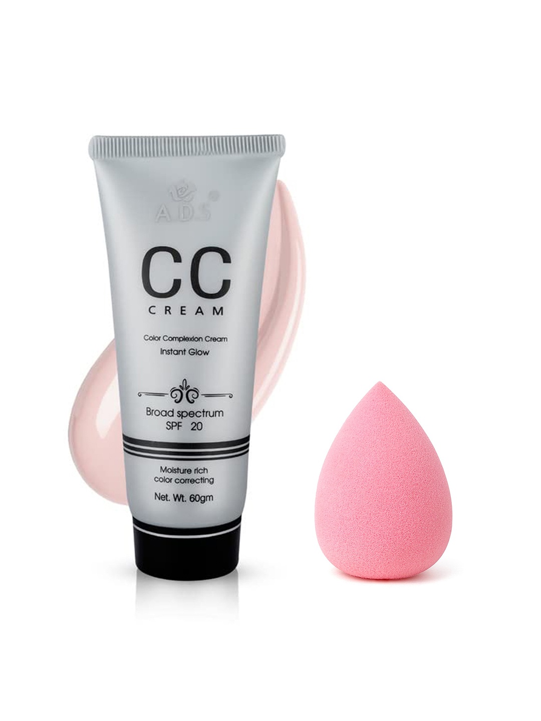 

Adbeni Set Of 2 White Invisible Foundation - 60ml & Beauty Blender Sponge - Beige 01