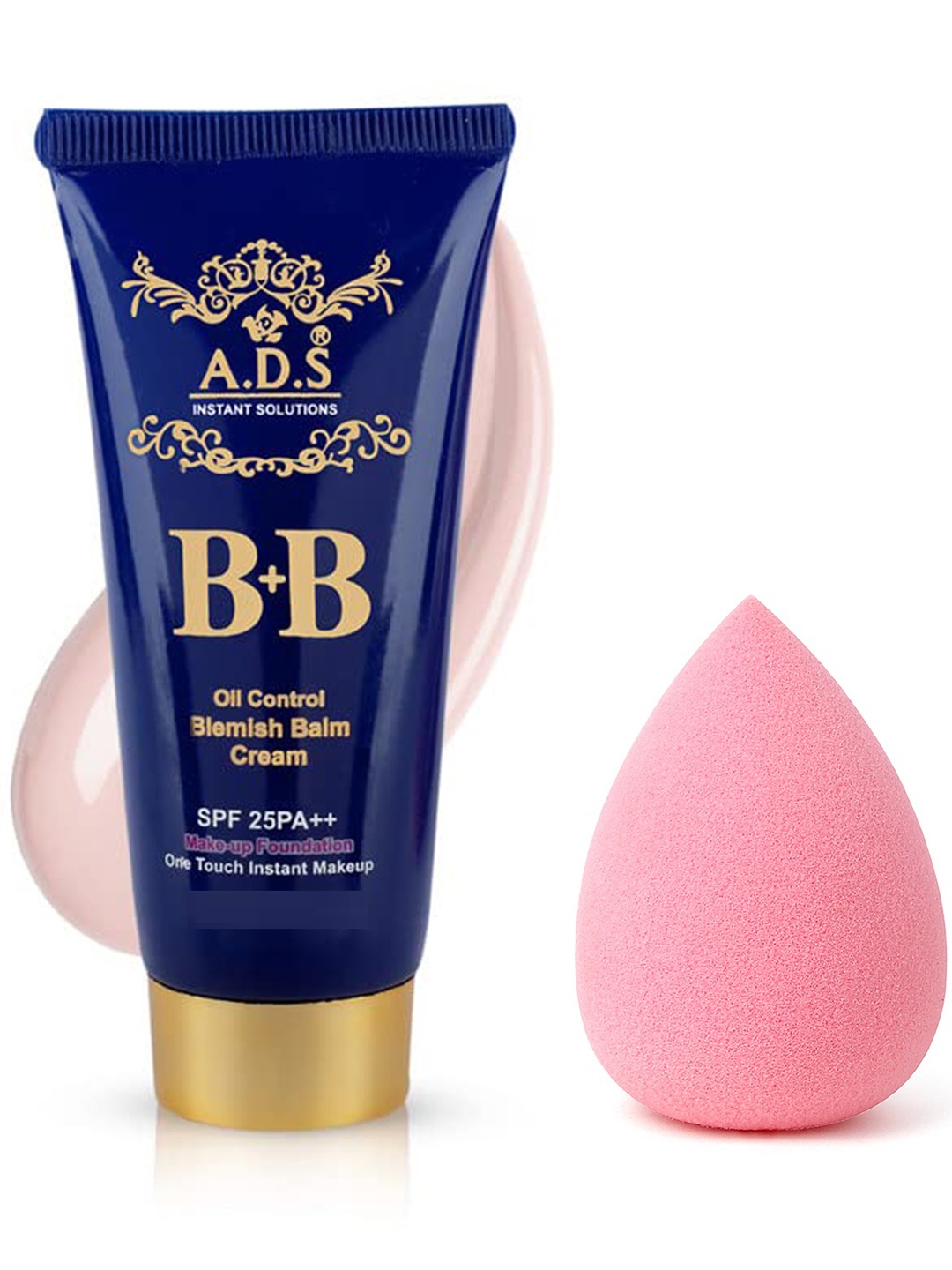 

Adbeni One Touch Instant Makeup Foundation 60g & Makeup Sponge Combo - Beige 02