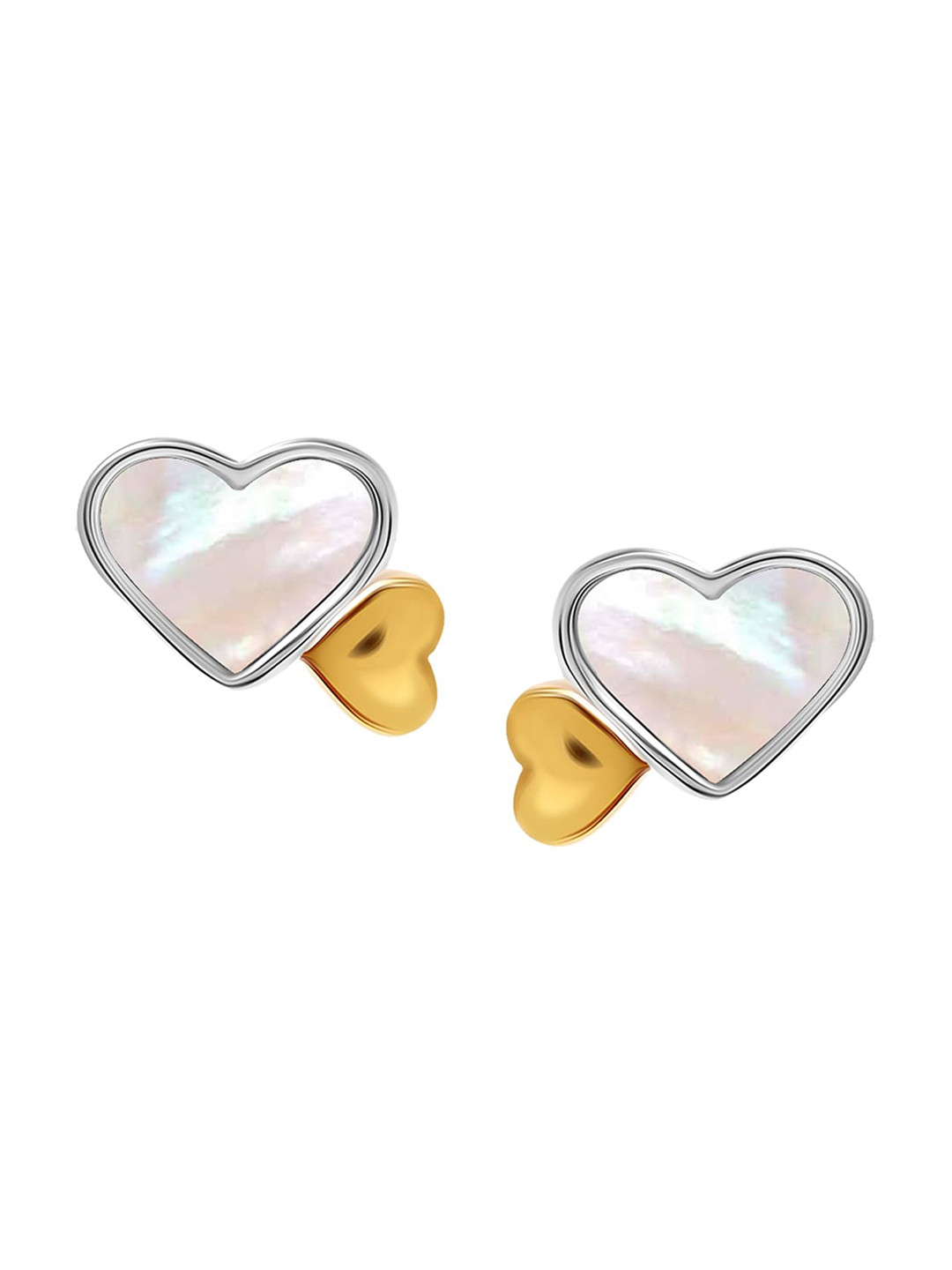 

LeCalla Gold-Plated 925 Sterling Silver Contemporary Studs Earrings