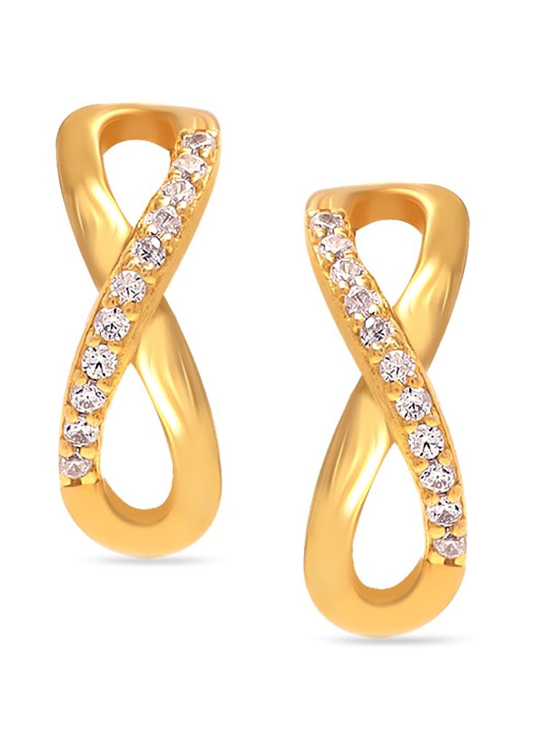 

LeCalla Gold-Plated 925 Sterling Silver Contemporary Studs Earrings