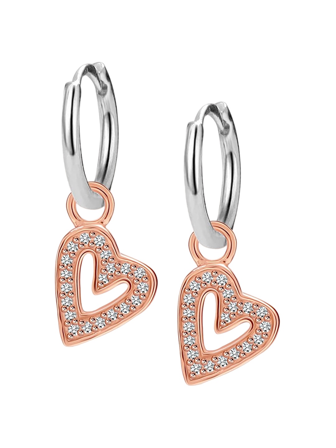 

LeCalla Rose Gold-Plated Contemporary 925 Sterling Silver Drop Earrings