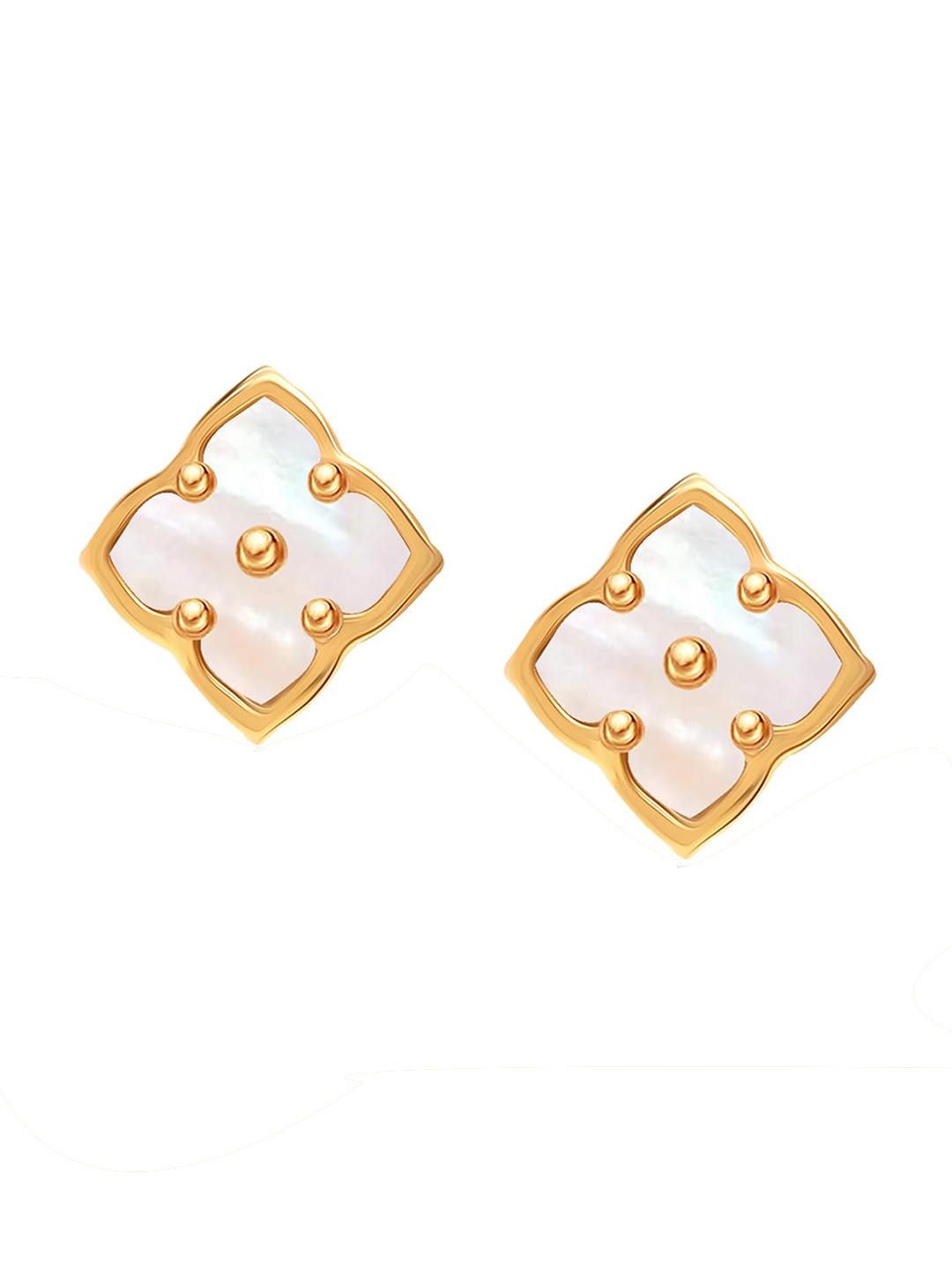 

LeCalla 925 Sterling Silver Gold-Plated Contemporary Studs Earrings