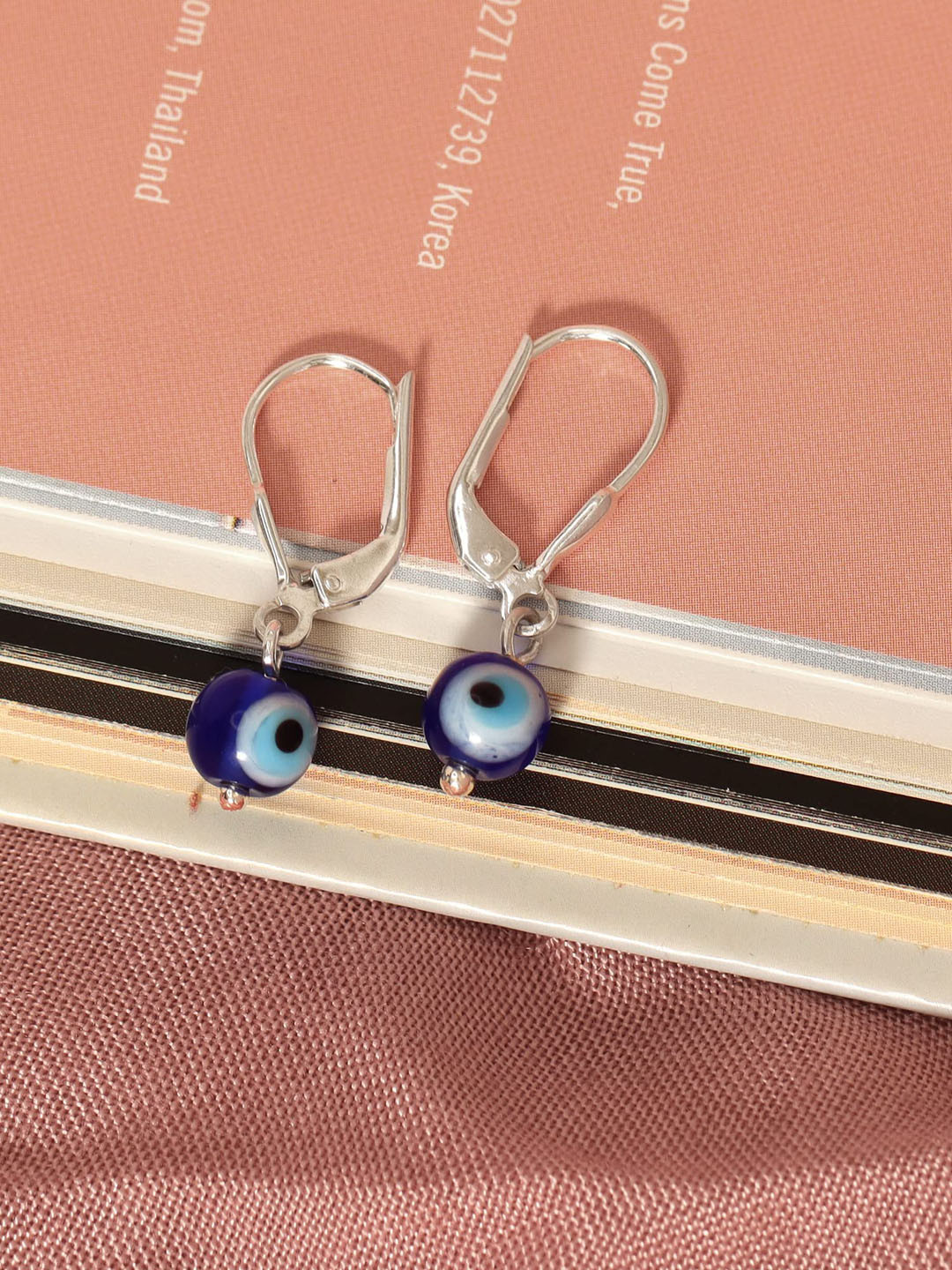 

LeCalla Silver Plated 92.5 Sterling Silver Contemporary Drop Earrings