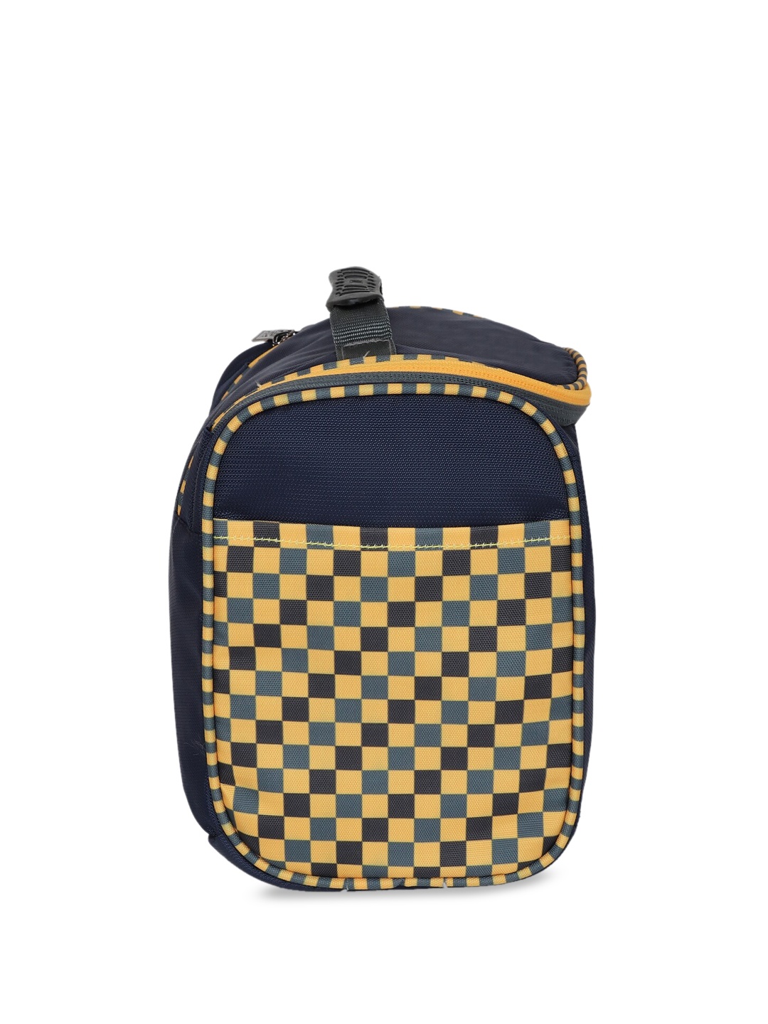 

EUME Checked Toiletry Bag With Hook, Navy blue