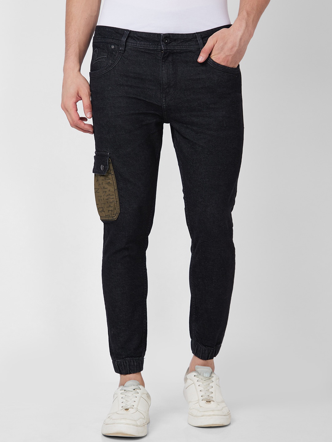 

SPYKAR Men Clean Look Mid Rise Cotton Jeans, Black