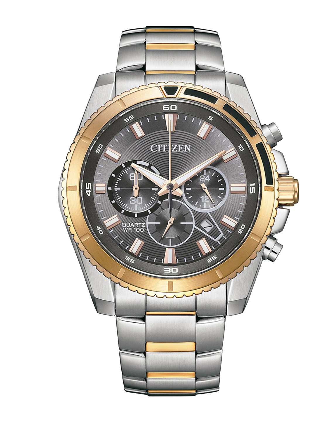 

Citizen Men Stainless Steel Bracelet Style Straps Analogue Watch AN8204-59H, Grey