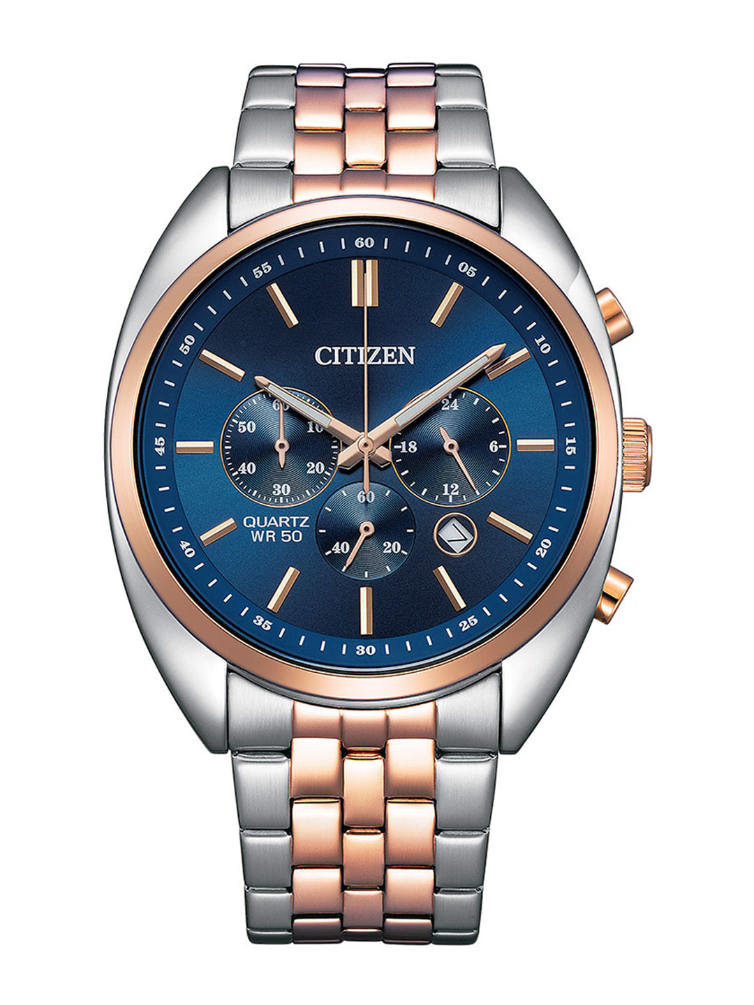 

Citizen Men Stainless Steel Bracelet Style Straps Analogue Watch AN8216-50L, Blue