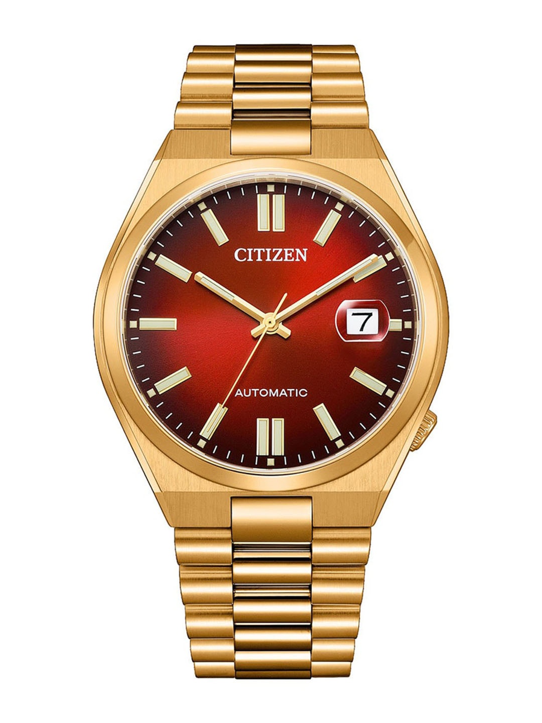 

Citizen Men Stainless Steel Bracelet Style Straps Analogue Watch NJ0153-82X, Red