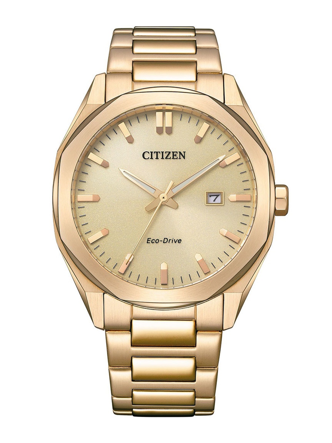 

Citizen Men Stainless Steel Bracelet Style Straps Analogue Watch BM7603-82P, Champagne