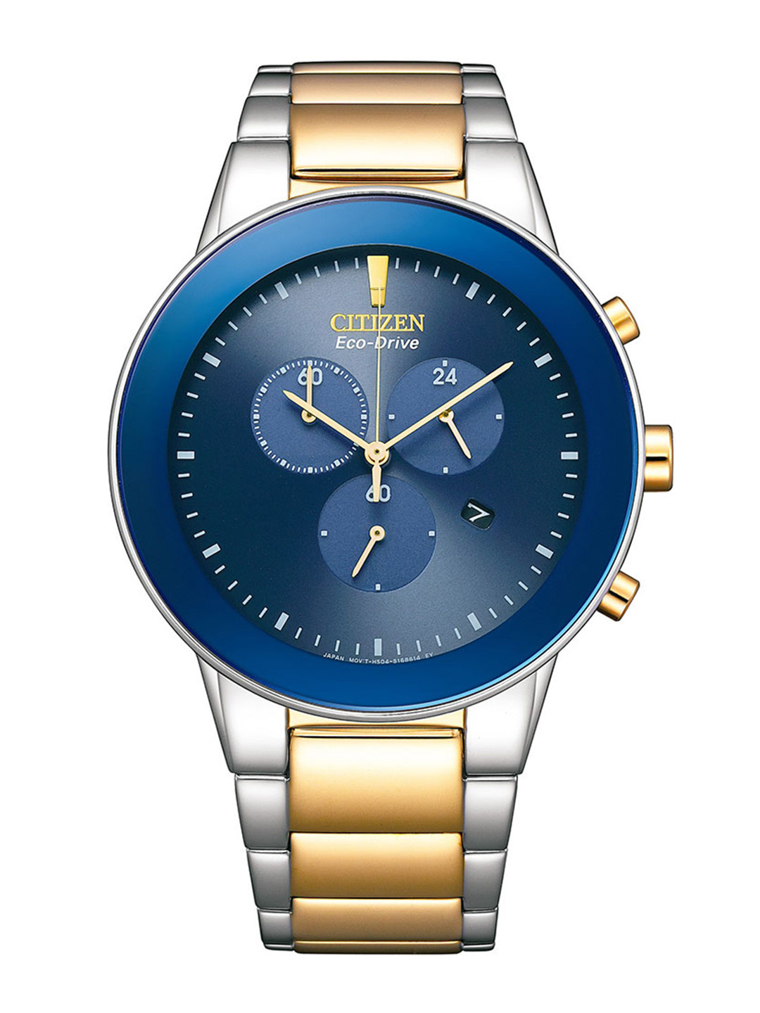 

Citizen Men Stainless Steel Bracelet Style Straps Analogue Watch AT2244-84L, Blue